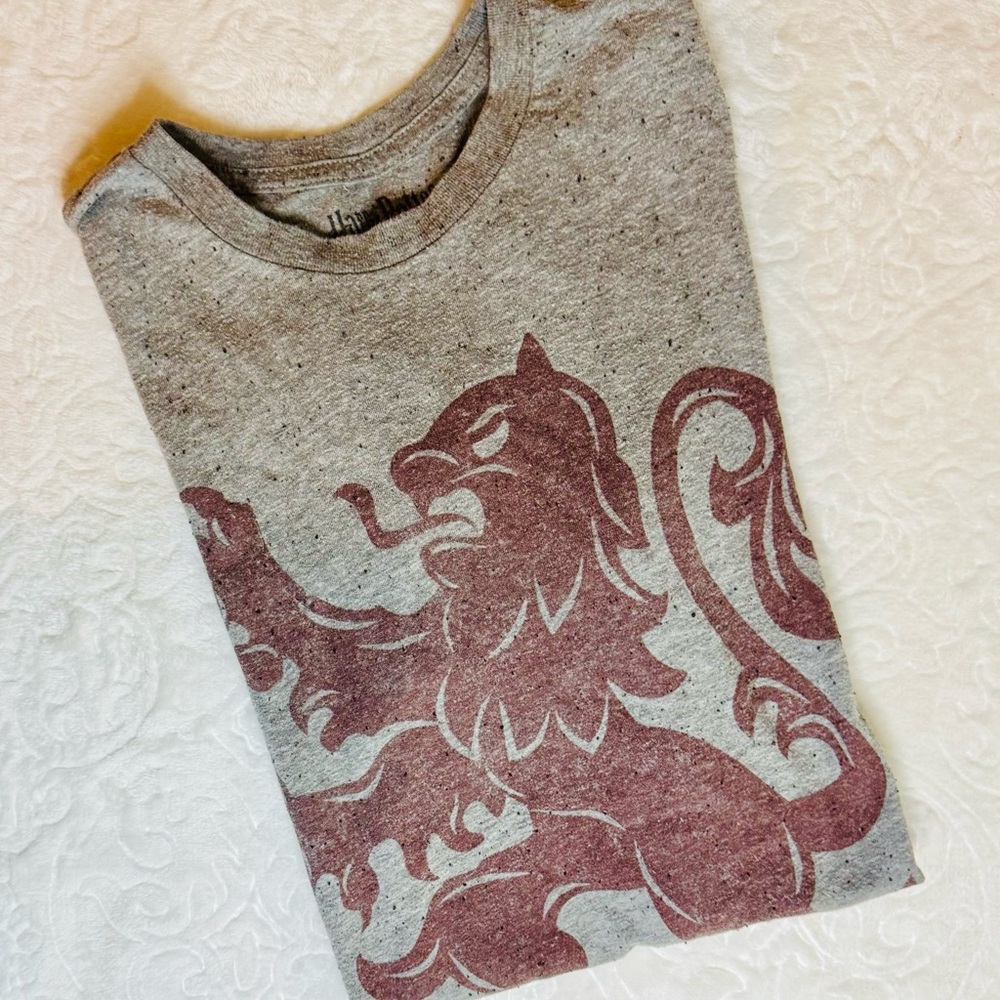Gryffindor Harry Potter Super Soft Small Grey Short Sleeve Shirt